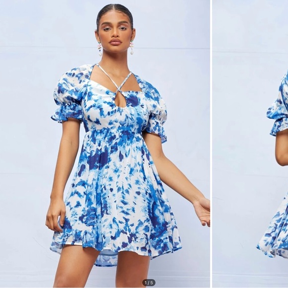 Leopard Print Ruffle Sleeve Dress - Picture 9 of 16